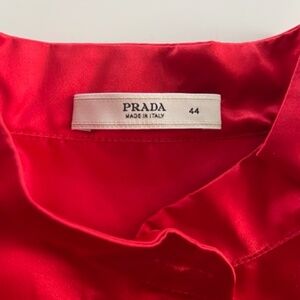 Stunning Red Prada Spring 2003 Kimono shirt.